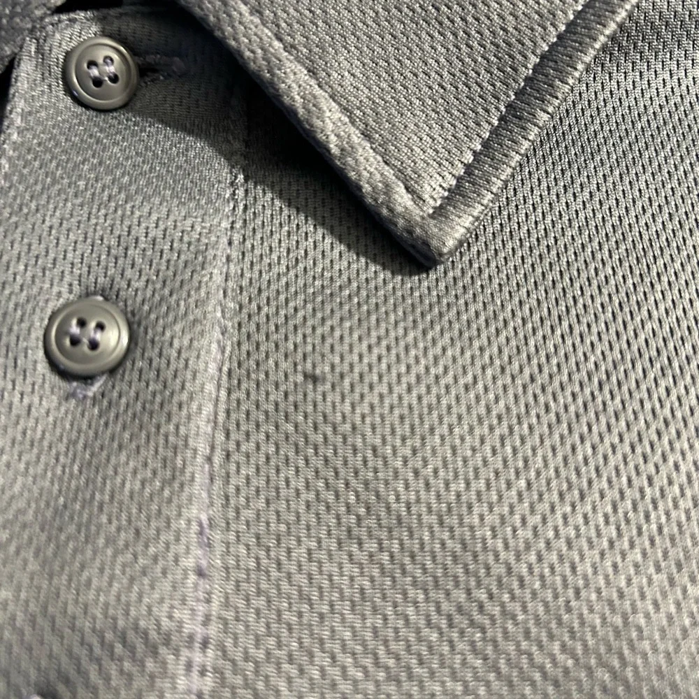 MLB True Fan Washington Nationals Gray/Charcoal Black Red Tracker Insignia Polo - Picture 8 of 9